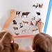 Fridge Magnets for Toddlers - Magdum - 16 Farm Animal Magnets for Refrigerator - Magnetic Animals for Children - Realistic magnets for Kids – Learning Set - Baby Educational Gift