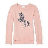 The Children's Place Big Girls' Sweater 2, Rose Dust 88088, XL (14)
