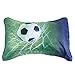 Special Soccer Ball On Field 3D Bedding Sets Reactive Printing 400-Thread-Count Polyetser Fabric Full Size 4 Piece Bed in a Bag Duvet Cover Sets with 2 Pillowcase 1 Bed Sheet 1 Duvet Cover (Full)