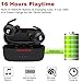 Bluetooth Headphones, FIRACORE 5.0 True Wireless Earbuds Deep Bass HiFi Stereo Sound Bluetooth Earphones 16H Playtime Mini in Ear Headset with Charging Case and Built in Mic for Sports Running