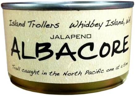 Albacore Tuna Troll Caught Dolphin Safe Sashimi Grade North Pacific Pack of 2 Jalapeno 212 g 7.5 oz each
