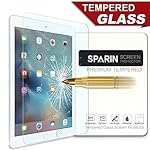 New iPad 9.7" (2017) / iPad Pro 9.7 / iPad Air 2 / iPad Air Screen Protector, SPARIN Tempered Glass Screen Protector - Apple Pencil Compatible / 2.5D Round Edge / Scratch Resistant