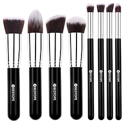 See BESTOPE Makeup Brushes 8 Pieces Makeup Brush Set Professional Face Eyeliner Blush Contour Foundation Cosmetic Brushes for Powder Liquid Cream Details