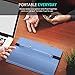 MoKo Pencil Case Holder for Apple Pencil - PU Leather Elastic Pencil Pocket Sleeve Detachable Pouch Cover for Apple Pencil, Fit iPad Pro 9.7 Inch Cases and iPad Pro 10.5 Inch Cases, BLUE