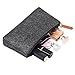 Hestya 4 Pieces Pencil Bag Pen Case Travel Bag Makeup Organizer Bag Multi-Functional Felt Pouch Zipper Bag for Pens, Pencils, Highlighters, Gel Pen (Light Grey Dark Grey)