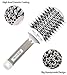 [Upgrade] BIBTIM Round Hair Brush Twill with Boar Bristle for Blow Drying, Curling & Straightening, Professional Salon Styling Brush, Nano Technology Ceramic for Perfect Volume & Shine (Gray)