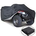 VVHOOY All Weather Protection Waterproof Heavy Duty ATV Cover Black Universal Size Protects 4 Wheeler From Snow Rain or Sun(100x43x47in,XXXL)