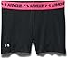 Under Armour Women's HeatGear Armour 3” Shorty, Black (007)/Metallic Silver, Medium