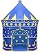 Matney Kids Playhouse Castle Tent — Includes Portable Carry Bag and Foldable for Travel, Indoor/Outdoor, Great for Backyard, Play Areas, etc (Blue)