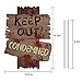UFUNGA Beware Signs Yard Stakes Halloween Decorations Outdoor Creepy Assorted Warning Sign,Scary Zombie Party Decor Supplies,3 Pieces, 16.5