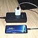 D-Best Compact 4 Outlets Surge Protector Power Strips with 4 Smart USB Charging Ports and 6 Ft Extension Cord (Black)