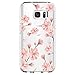 Samsung Galaxy S6 Edge Case,Flyeri Crystal Fashion Floral Pattern Transparent Clear Soft Silicone TPU Ultra Thin Phone Cover Back Cases for Samsung Galaxy S6 Edge (2)