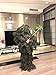 HaoFst Children's Camouflage Uniform Ghillie Suit Camo Woodland Camouflage Forest Hunting 4-Piece + Bag