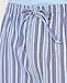 Nautica Men's Soft Woven 100% Cotton Elastic Waistband Sleep Pajama Pant, Striped Blue, Medium