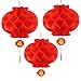 Bememo 20 Pieces Chinese New Year Red Paper Lanterns Thickened Chinese Hanging Lantern Decorations for Spring Festival New Year, Wedding and Restaurant(10 Inch)