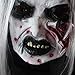 Tinsow Halloween Horror Grimace Ghost Mask Scary Zombie Bloody Mask with White Hair (3 Masks)