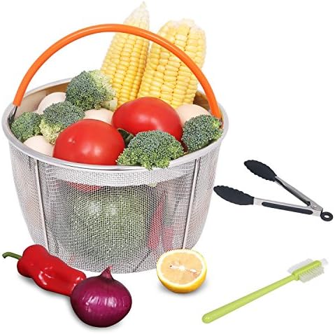 MAXROCK Steamer Basket for Instant Pot Accessories 5/6/8 qt,Strainer and Insert fits InstaPot Pressure Cooker/Ultra, Basket for Veggies,Fruits,Meats,etc