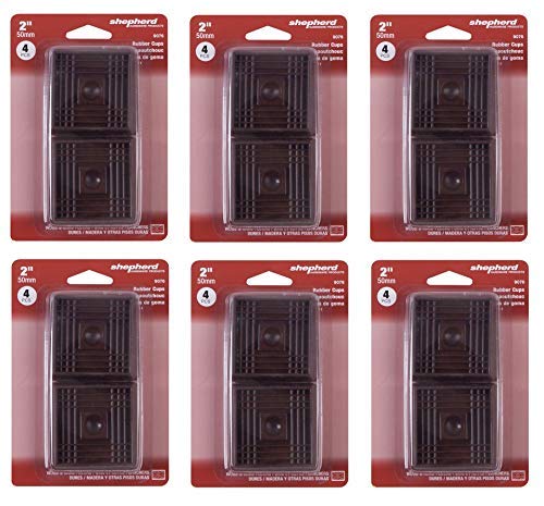 Shepherd Hardware Caster Cups, 2-Inch, Sold as 6 Pack, 24 Cups Total