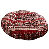 Ethnic Customs Chair Cushion Floor Cushion Round Cushion Pillow Seat Pad, C