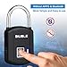 Fingerprint Padlock,Smart Keyless Security lock IP65 Waterproof Anti-Theft USB Rechargeable Suitable for School Locker, Gym, Door, Cabinet, Suitcase, Backpack