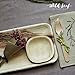 Wild Leaf Tableware Disposable MINI Canape Plates, 4 Inch / 25 Pack. Small, Bite-Size Bamboo Tasting Plates, Perfect for Cocktail Parties and Catering Events. Eco Friendly Palm Leaf Plates
