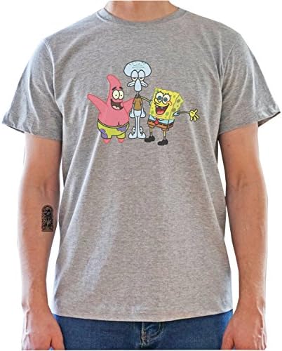 Spongebob Squarepants Squidward Patrick Star Mens T-Shirt