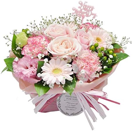 母の日 生花 フラワーギフト プレゼント カーネーション バラ フラワーアレンジメント ピンク Indees In