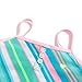 Girls One Piece Swimsuit Striped Hollow Out Ruffles Swimwear Bathing Suits