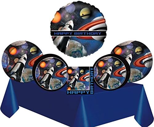 Outer Space Blast Birthday Party Tableware Pack for 16 Guests
