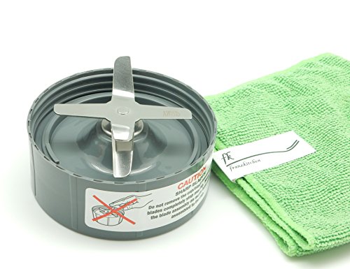 FranzKItchen NutriBullet Extractor Blade Brand New Replacement for 600W, 900W or 1000W with FranzKItchen Micro Fiber Cloth