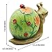 Juegoal Garden Statue Snail Figurine Solar Powered Outdoor Lights for Garden Yard Lawn Decoration