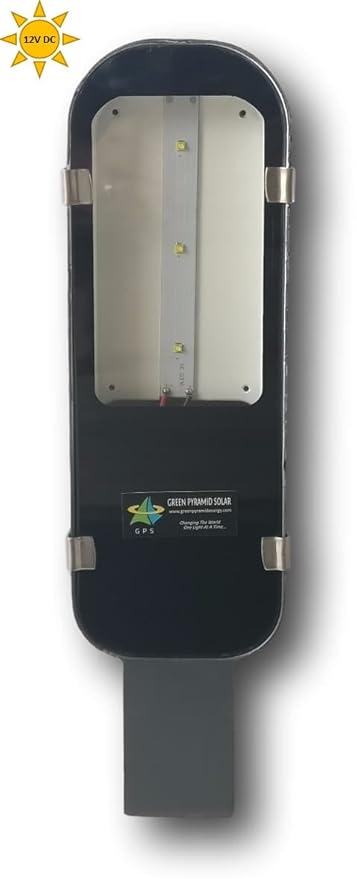 Green Pyramid Energy Waterproof LED Metal Street Light for Solar (Cool White, 12 Volts DC, 12 Watts, Alumininum)