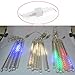 Sunsbell 20cm 7.9inch 88leds Meteor Shower Rain LED Lights 8 Tube Snowfall String Fairy Lighting for Christmas Tree Valentine Holiday Party Outdoor Garden Decoration -Cool White