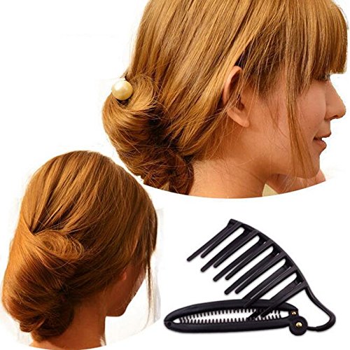 1 Pc French Night Party Roll Collar Quick And Easy Hairstyle