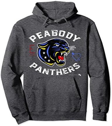 Unisex Peabody Elementary Panthers Hoodie Large Dark Heather