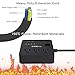 AHRISE Extension Cord, Power Strip with 3 AC Outlets and 4 USB Ports(5V/4.8A) for Cruise Ship Multi Plug Extender, 5 Foot - Black