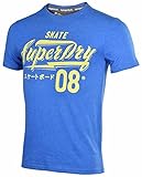 Superdry Men's Speed Freaks Entry Tee Shirt-Royal Marl-Large
