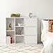 IRIS USA, Inc. USA 3 Tier Wood Storage Shelf with Door, White