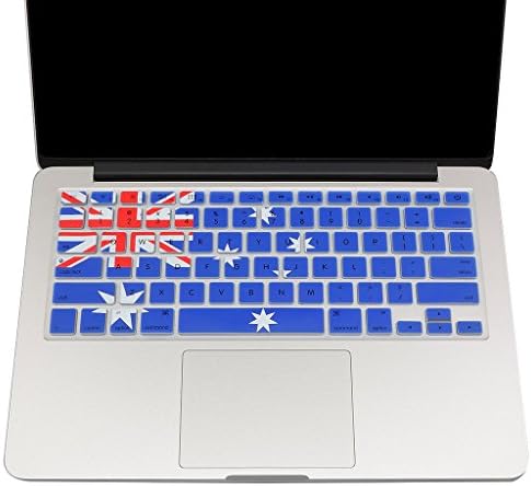 CNUALV Ultra Thin Silicon Gel Keyboard Cover Keyboard Skin for MacBook Air 13" Macbook Pro 13" (Australia national flag pattern)
