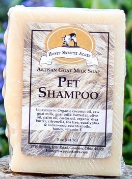 Premium Pet Shampoo Goats Milk Essential Oil Bar - FIX YOUR PET'S SKIN!