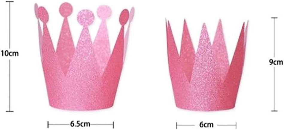 Birthday Party Hats, Gold Birthday Crown Hats, Kids and Adult Party Hats, Party Decorations Crowns Supplies - Pack of 12: Kitchen & Dining