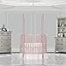 Dream On Me Sophia Posh Circular Crib, Blush Pink