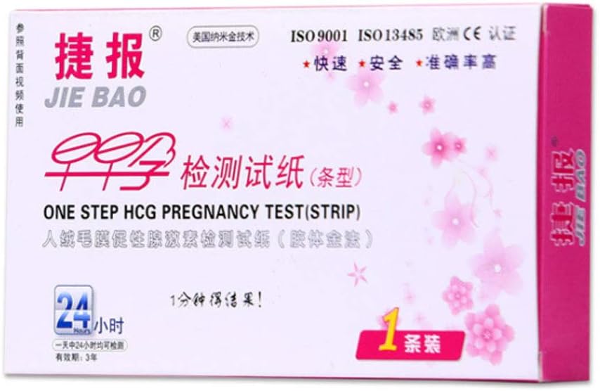 Zhoujinf-One Step HCG Pregnancy Test Strip Early Detection Urine Testing Paper Stick Household Individually Wrapped Sensitive