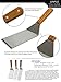 Juvale Griddle Spatula Set for Flat Tops - Restaurant Quality Cooking Utensils - Stainless Steel, Set of 3