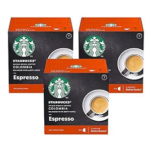Amazon.com: Nescafe Dolce Gusto Starbucks Colombia Espresso x 3 Boxes (36  Capsules) 36 Drinks : Comida Gourmet y Alimentos