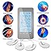 loverbeby Rechargeable Touch Screen Tens Unit Muscle Stimulator Electronic Pulse Massager with 12 Modes and 4 Pads Portable Smart Electro Pain relief