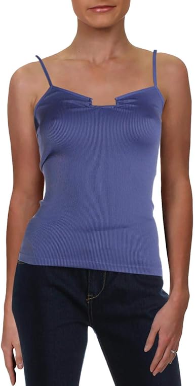 Intimately Free People Womens Be My Baby Ribbed Hardware Tank Top Blue Us Xs S Amazon Co Uk Clothing