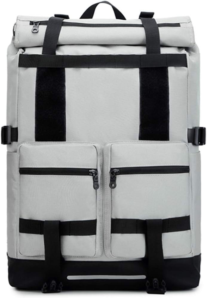 Wxnow Expandable Roll Top Backback with Laptop Pocket Anti-Theft Daypack