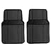 FH Group F14403 Three-Row Carpet Floor Mats with Heel Pad Black- Fit Most Car, Truck, SUV, or Van