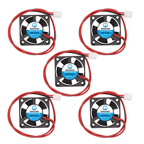 WINSINN 30mm Fan 5V Hydraulic Bearing Brushless 3010 30x10mm for Cooling CPU Arduino - High Speed (Pack of 5Pcs)